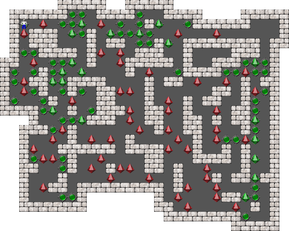 Sokoban Mass Remodel level 1200
